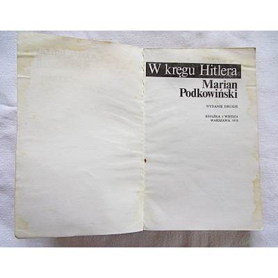 Podkowiński M. W KRĘGU HITLERA 135/9