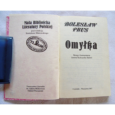 Prus B. OMYŁKA