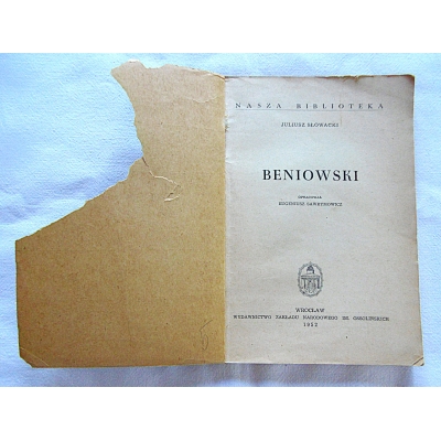 Słowacki J.  BENIOWSKI
