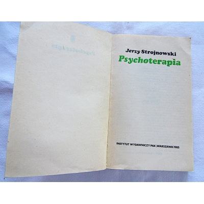Strojnowski J. PSYCHOTERAPIA