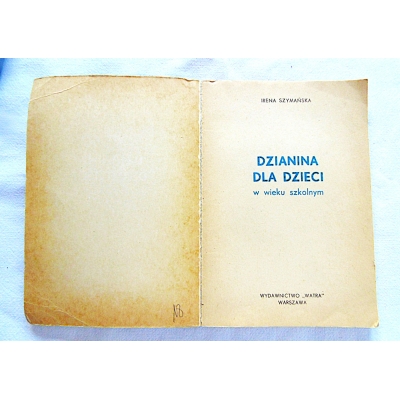 Szymańska I. DZIANINA DLA DZIECI w wieku szkolnym 291/8