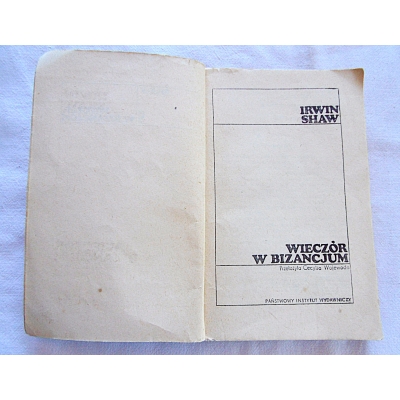 Shaw I. WIECZÓR W BIZANCJUM  206/9