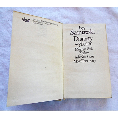 Szaniawski J. DRAMATY WYBRANE 6 utworów 206/9