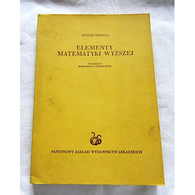 Sobotka A. ELEMENTY MATEMATYKI WYŻSZEJ  340/14