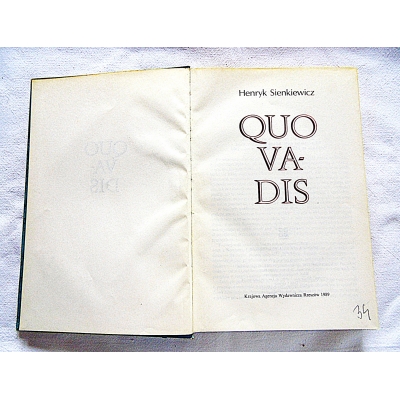 Sienkiewicz H, QUO VADIS 8/9