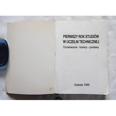 Pr.zb. PIERWSZY ROK STUDIÓW W UCZELNI TECHNICZNEJ
