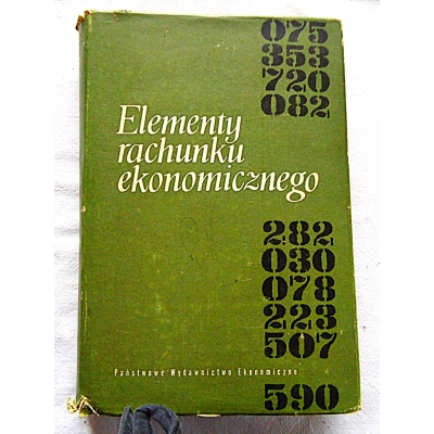 Pr.zb. ELEMENTY RACHUNKU EKONOMICZNEGO