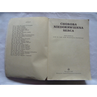 Pr.zb. CHOROBA NIEDOKRWIENNA SERCA