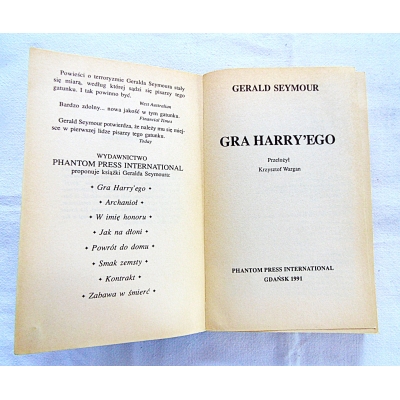 Seymour G. GRA HARRY'EGO