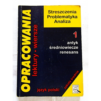 Stopka D. OPRACOWANIA  antyk, średniowiecze, renesans  361/15