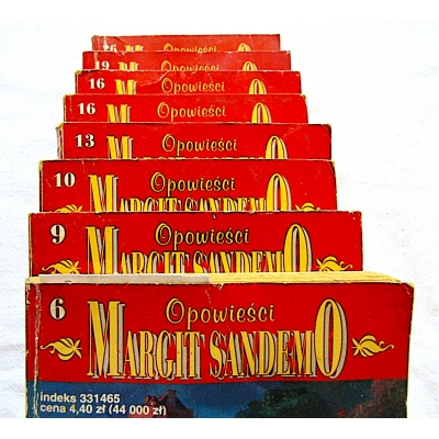 Sandemo Margit  OPOWIEŚCI  Nr. 6,9,10,13,16,16,19,26