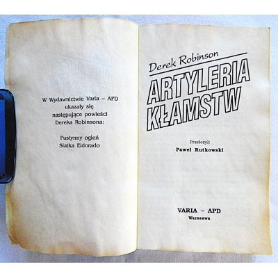 Robinson D. ARTYLERIA KŁAMSTW  145/14