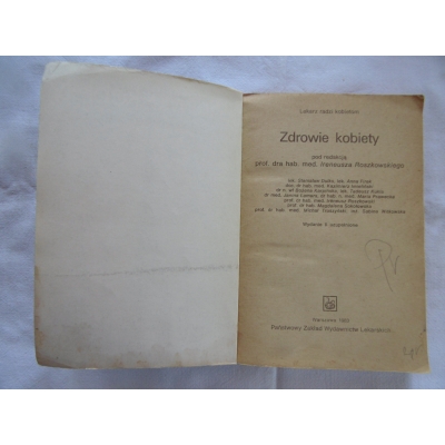 Pr.zb. ZDROWIE KOBIETY  Lekarz radzi kobietom  208/13