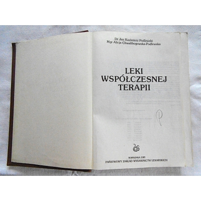 Podlewski J.K. LEKI WSPÓŁCZESNEJ TERAPII  276/15