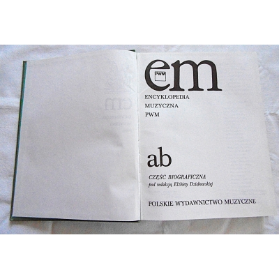 Pr.zb. ENCYKLOPEDIA MUZYCZNA PWM  ab