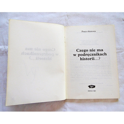 Pr.zb  CZEGO NIE MA W PODRĘCZNIKACH HISTORII