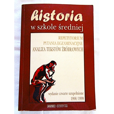Szcześniak A.L.  HISTORIA w szkole średniej