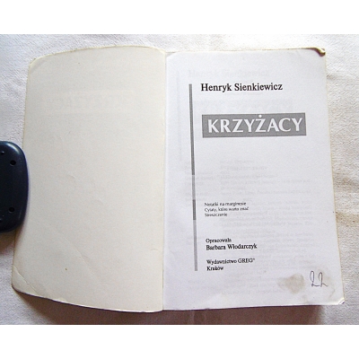 Sienkiewicz H. KRZYŻACY Lektura z opracowaniem  181/14