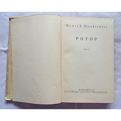 Sienkiewicz H.  POTOP Tom III
