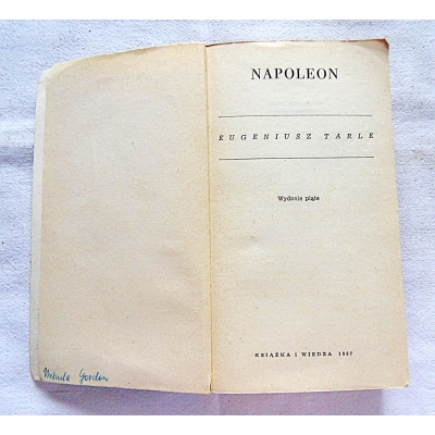 Tarle Eugeniusz  NAPOLEON 391/13