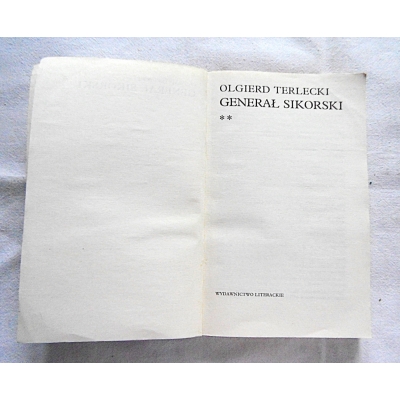 Terlecki O. GENERAŁ SIKORSKI TOM I i II 142/15