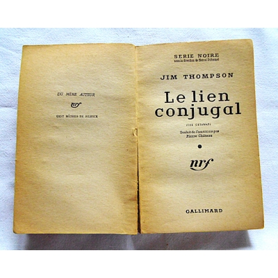 Thompson J. LE LIEN CONJUGAL