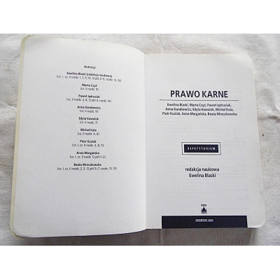 Pr.zb. PRAWO KARNE Repetytorium