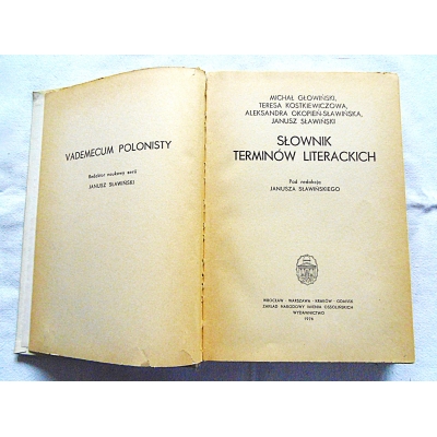 Pr.zb. SŁOWNIK TERMINÓW LITERACKICH