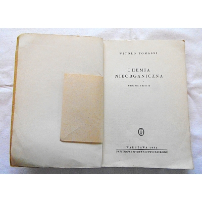 Tomassi W. CHEMIA NIEORGANICZNA  2/11