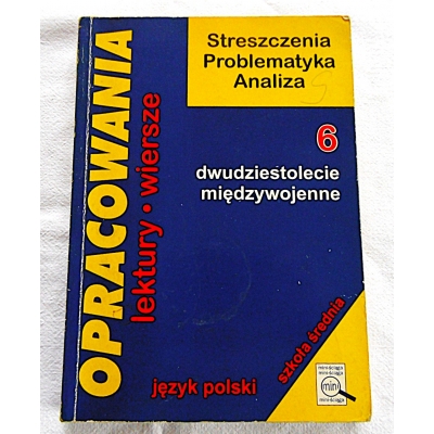 Stopka D. OPRACOWANIA lektury*wiersze -dwudziestolecie międzywoj.