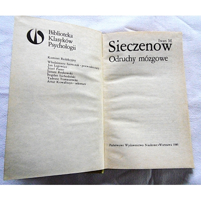 Sieczenow I.M.  ODRUCHY MÓZGOWE