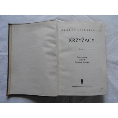 Sienkiewicz H.  KRZYŻACY   Tom I  308/8