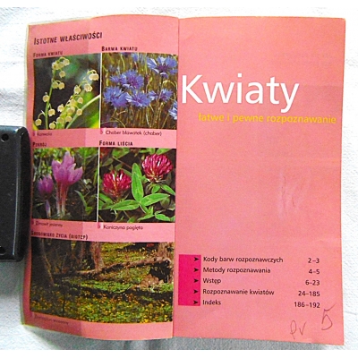 Pr,zb. KWIATY łatwe i pewne rozpoznawanie