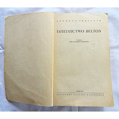 Trollope A. DZIEDZICTWO BELTON  170/13