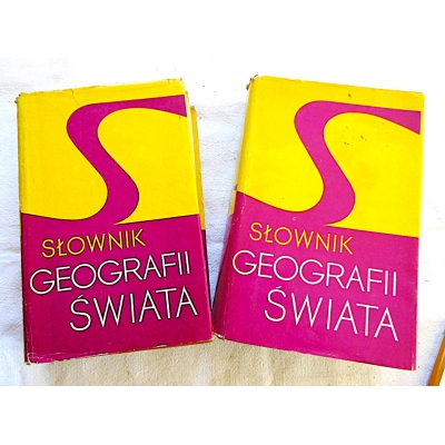 Pr.zb. SŁOWNIK GEOGRAFII ŚWIATA  Tom I,II  1947-1977