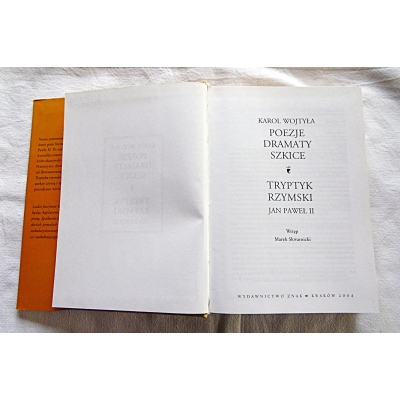 Wojtyła K. POEZJE DRAMATY SZKICE * JP II TRYPTYK  RZYMSKI