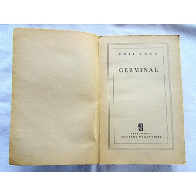 Zola E. GERMINAL  391/13