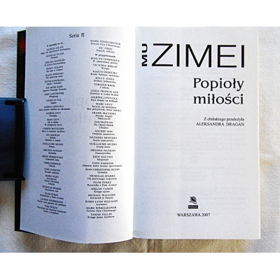 Zimei M. POPIOŁY MIŁOŚCI  563/14
