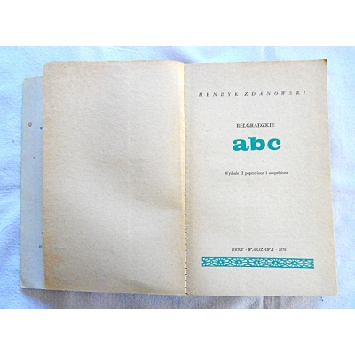 Zdanowski H. BELGRADZKIE ABC 142/15