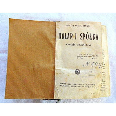 Wierzbiński M. DOLAR I SPÓŁKA  Powieść Poznańska
