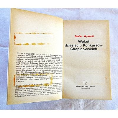 Wysocki S. WOKÓŁ DZIESIĘCIU KONKURSÓW CHOPINOWSKICH