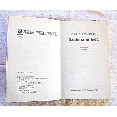 Whitney P.A. SZALONA MIŁOŚĆ