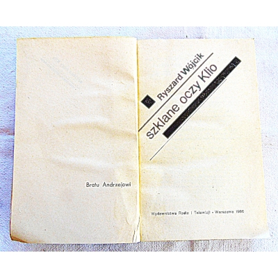 Wójcik R. SZKLANE OCZY KLIO  1/13