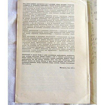 Pr.zb. XXX-LECIE POSKIEJ RZECZYPOSPOLITEJ LUDOWEJ Tezy KC PZPR