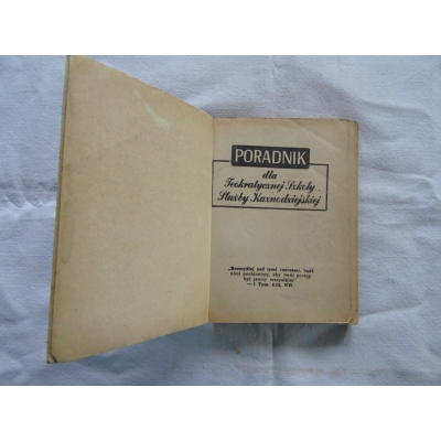 Pfrzb. PORADNIK DLA TEOKRATYCZNEJ SZKOŁY SŁUŻBY KAZNODZIEJSKIEJ