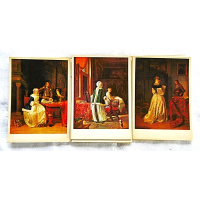 Pr.zb. ERMITAŻ  HOLENDERSKIE MALARSTWO XVII WIEKU  10 reprodukcji