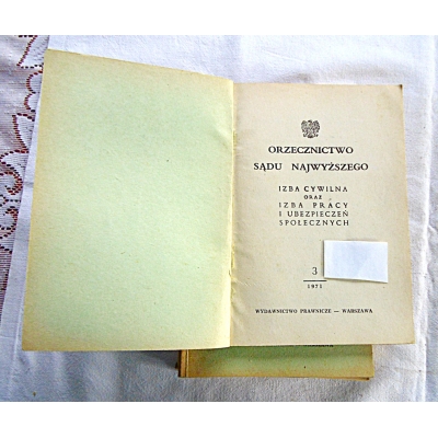Pr.zb. ORZECZNICTWO SĄDU NAJWYŻSZEGO (5 orzeczeń)   206/9