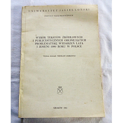 Pr.zb. WYBÓR TEKSTÓW ŹRÓDŁOWYCH I PUBLICYSTYCZNYCH.....