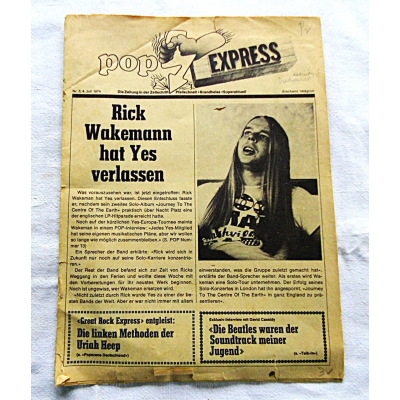 Pr.zb.  pop EXPRESS Nr. 3, 4, Juli 1974