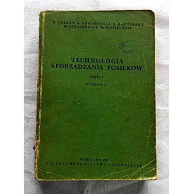 Pr.zb. TECHNOLOGIA SPORZĄDZANIA POSIŁKÓW  Część I